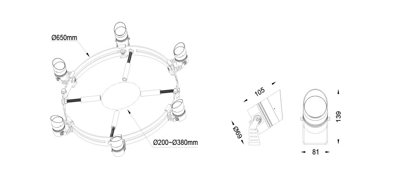 LUMINAIRE DIMENSION