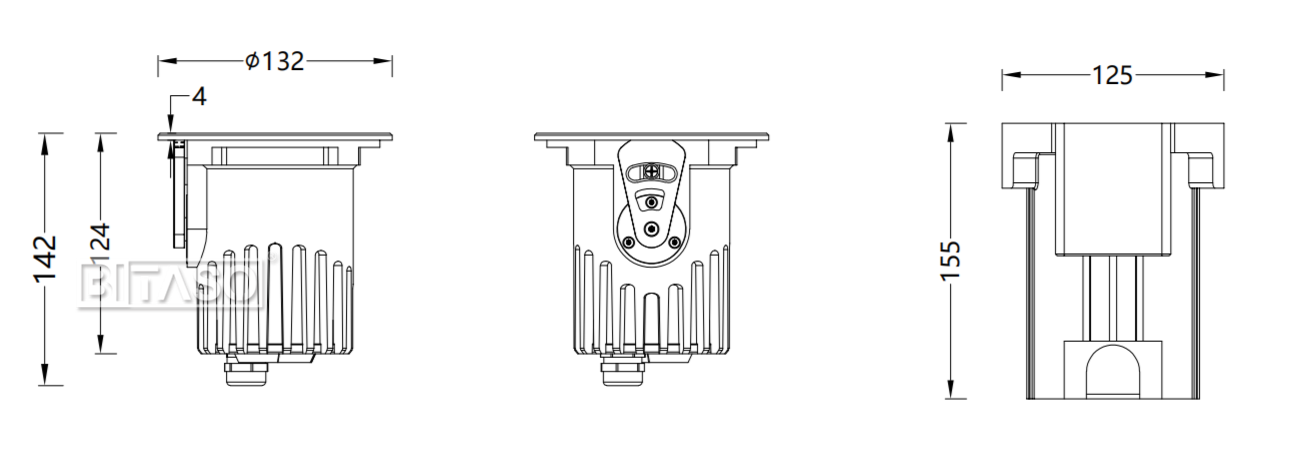 LUMINAIRE DIMENSION