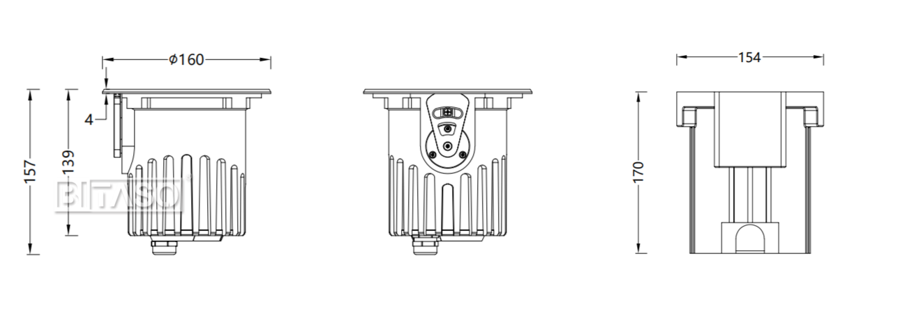 LUMINAIRE DIMENSION