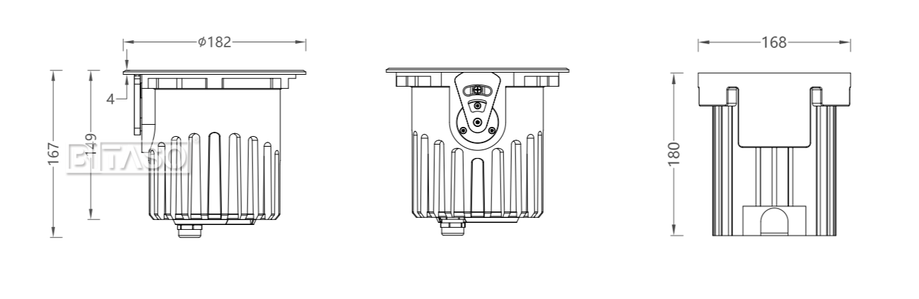 LUMINAIRE DIMENSION