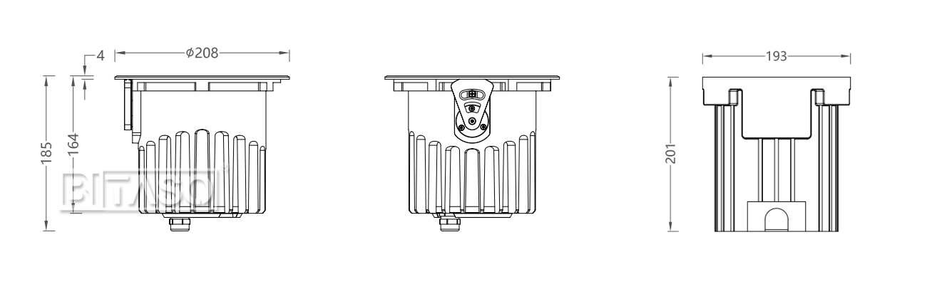 LUMINAIRE DIMENSION