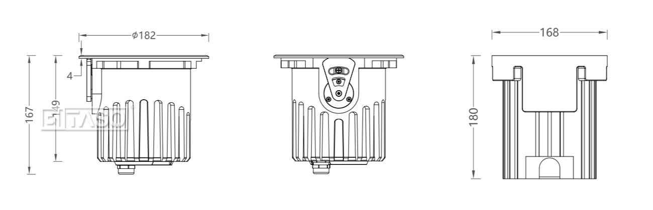 LUMINAIRE DIMENSION