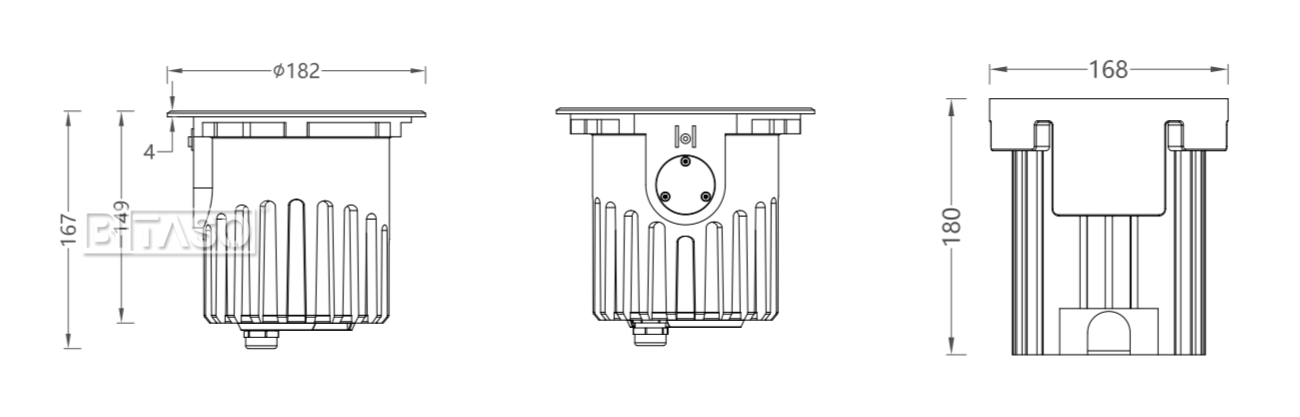 LUMINAIRE DIMENSION