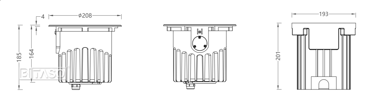 LUMINAIRE DIMENSION