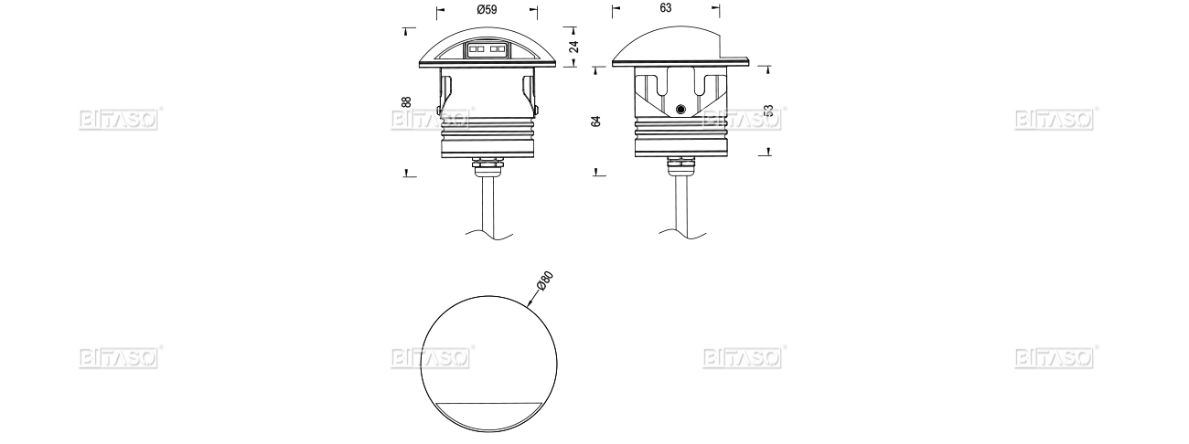LUMINAIRE DIMENSION
