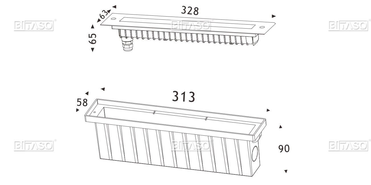 LUMINAIRE DIMENSION