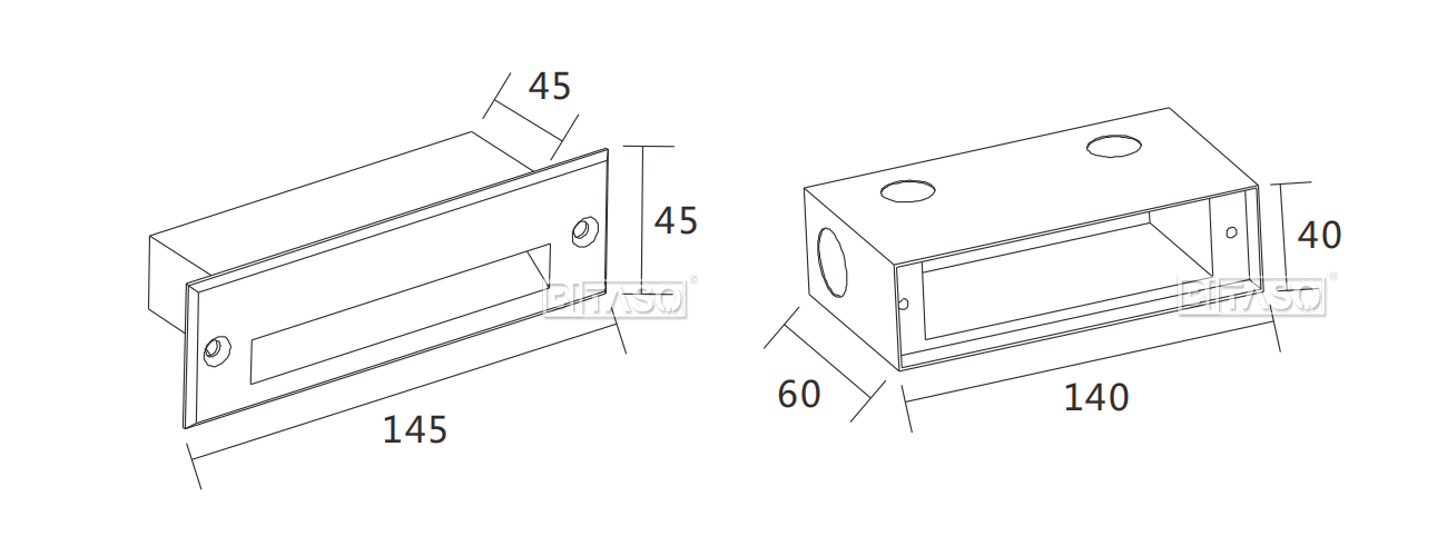 LUMINAIRE DIMENSION