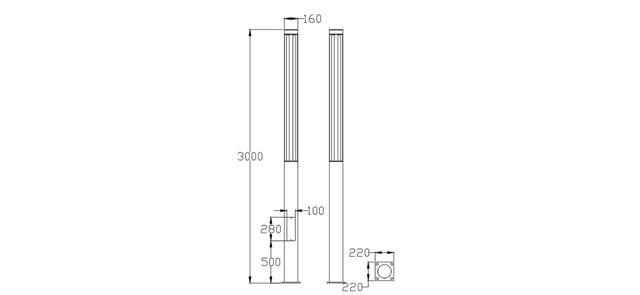 LUMINAIRE DIMENSION