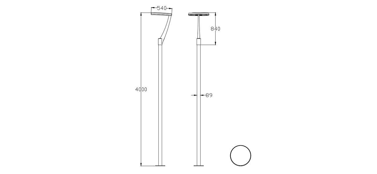 LUMINAIRE DIMENSION