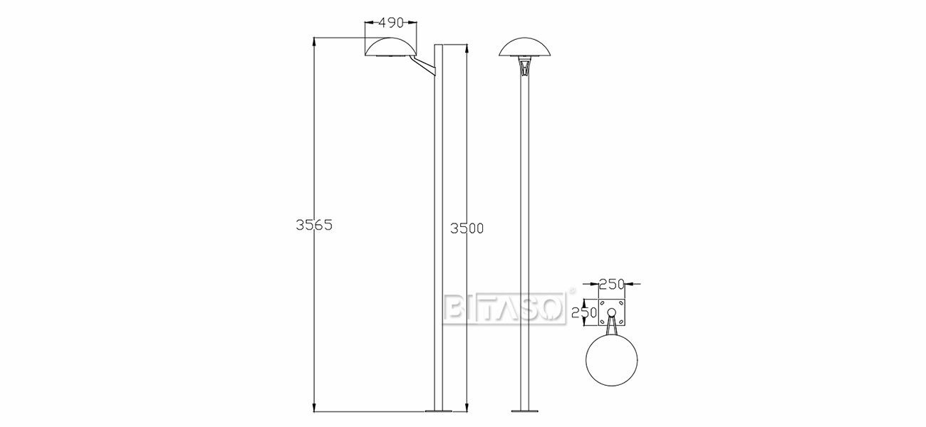 LUMINAIRE DIMENSION