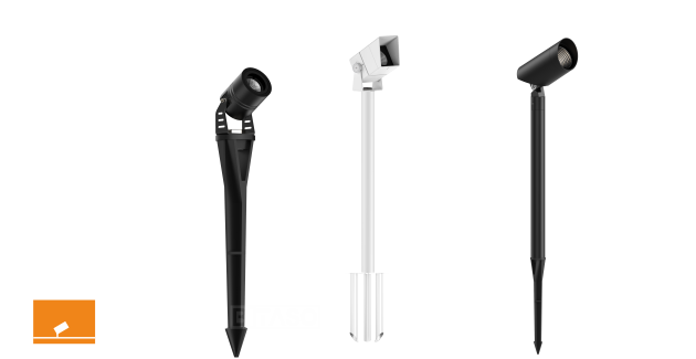 Lumière pour racines plantées et piquets de sol